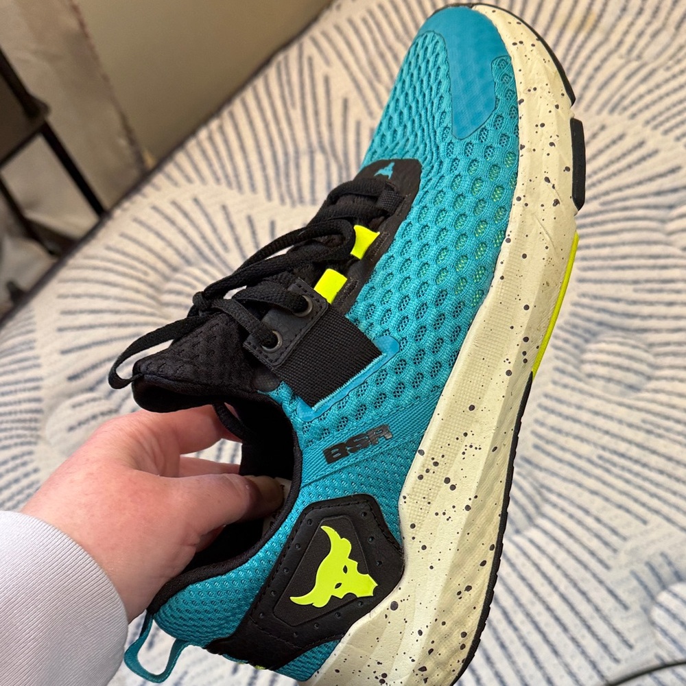 Under Armour Teal and Black Project Rock BSR 4 Men's Training Shoes - Picture 7 of 7